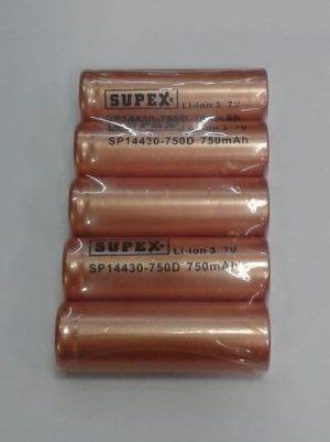 Supex 14430 3.7V 750 mAh Şarjlı Li-Ion Pil 5'li (Başsız) - Görsel 2