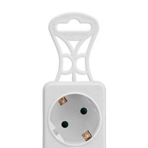 S-link SPG-F05 1.5m 306 Joule Euro Soket 3G1.0mm Tam Bakır 5li Akım Korumalı Beyaz Priz Çoklayıcı - Görsel 3