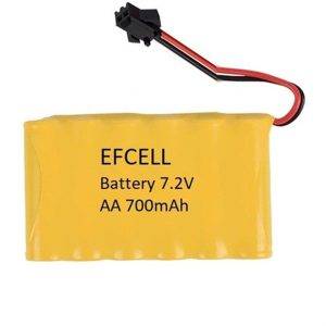 7.2V 6'LI 700MAH SİYAH OYUNCAK PİLİ