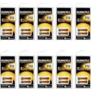 Duracell 312 Kulaklık Pili 60'lı