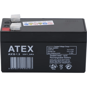 Atex Ax-12V 1.3Ah Bakımsız Kuru Akü