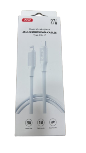 XO NB-Q265A Type-C to Lightning 27W Hızlı Şarj ve Data Kablosu - 1 Metre